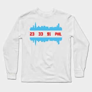 Chicago (Bulls) Flag -- Jordan/Pippen/Rodman/Jackson Long Sleeve T-Shirt